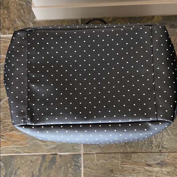 Black and white polka dotted Kate Spade tote - Picture 7 of 8